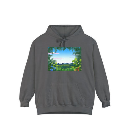 Tropical Grassland  Unisex Garment-Dyed Hoodie