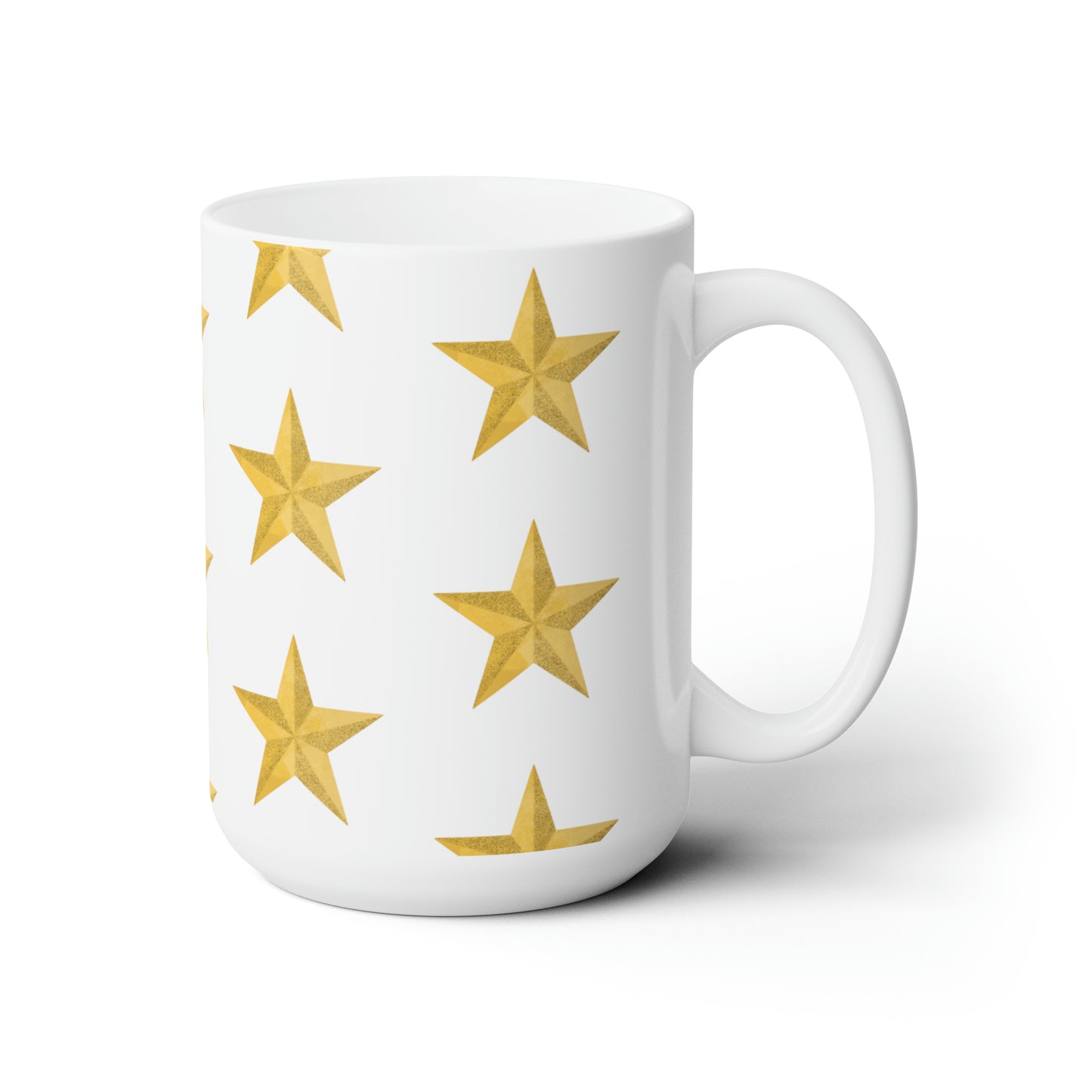 Golden Star Ceramic Mug 15oz