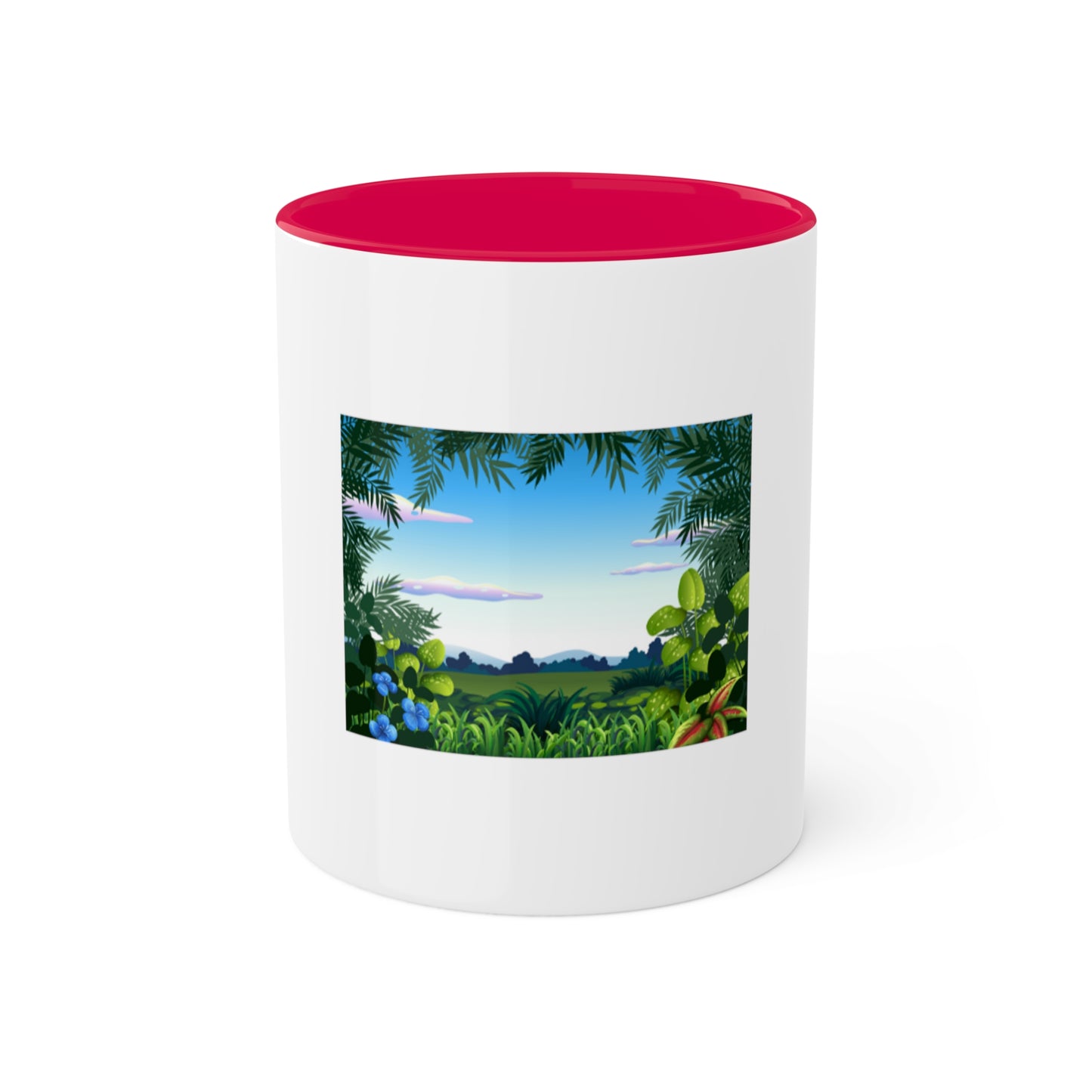 Tropical Grassland Colorful Mugs, 11oz