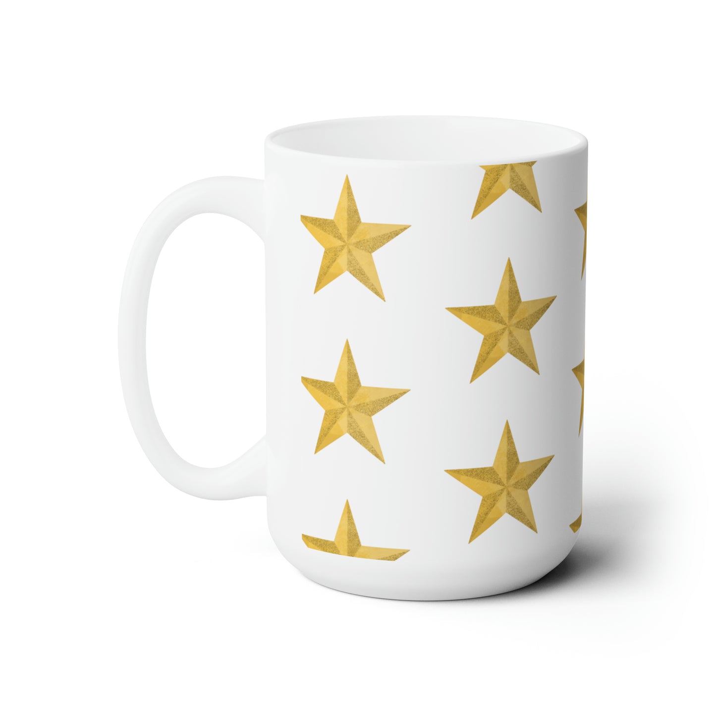 Golden Star Ceramic Mug 15oz