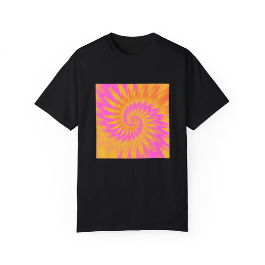 Abstract pastel swirl Unisex Garment-Dyed T-shirt