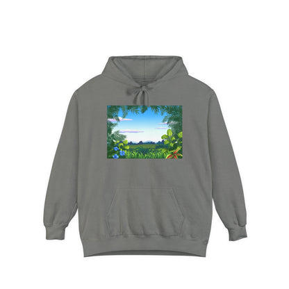 Tropical Grassland  Unisex Garment-Dyed Hoodie