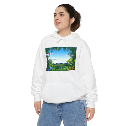 Tropical Grassland  Unisex Garment-Dyed Hoodie