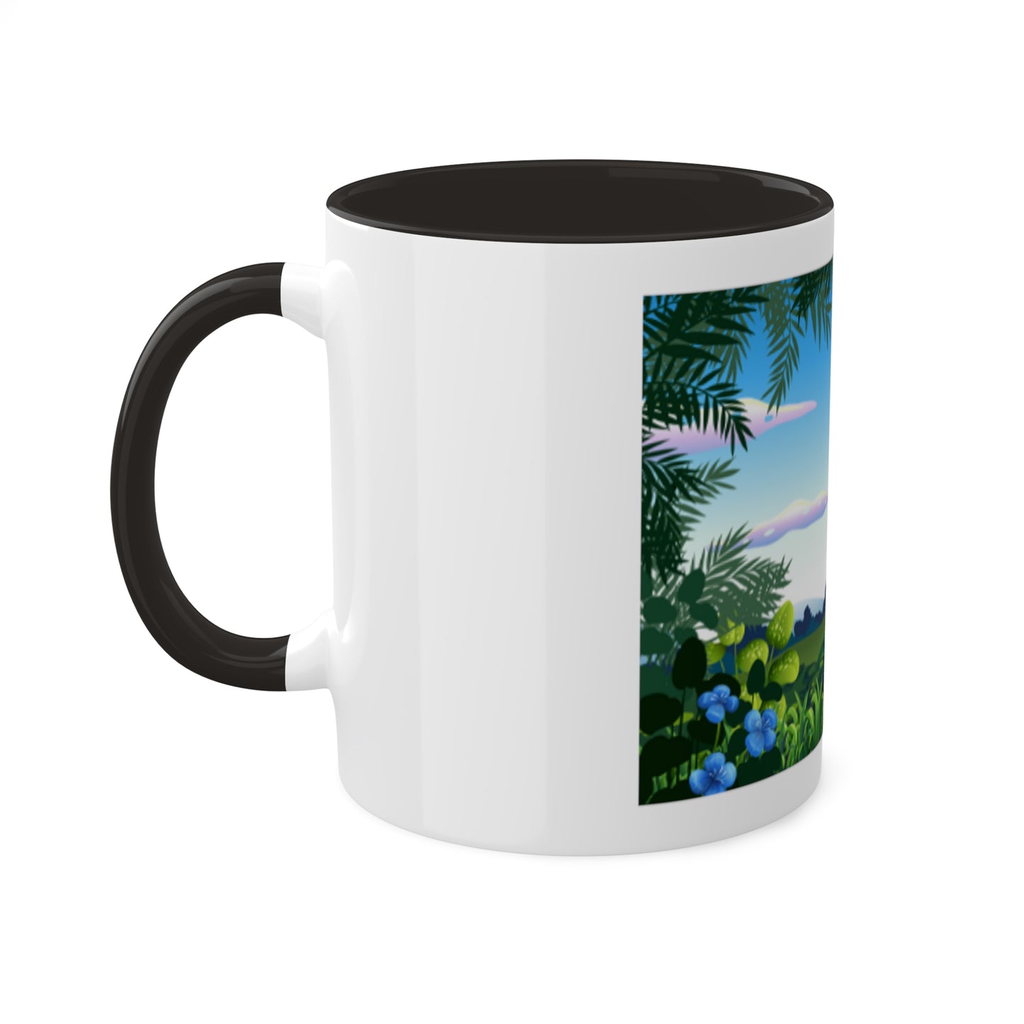 Tropical Grassland Colorful Mugs, 11oz