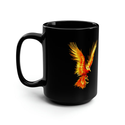 Fireworks Mythology Firebird Black Mug, 15oz