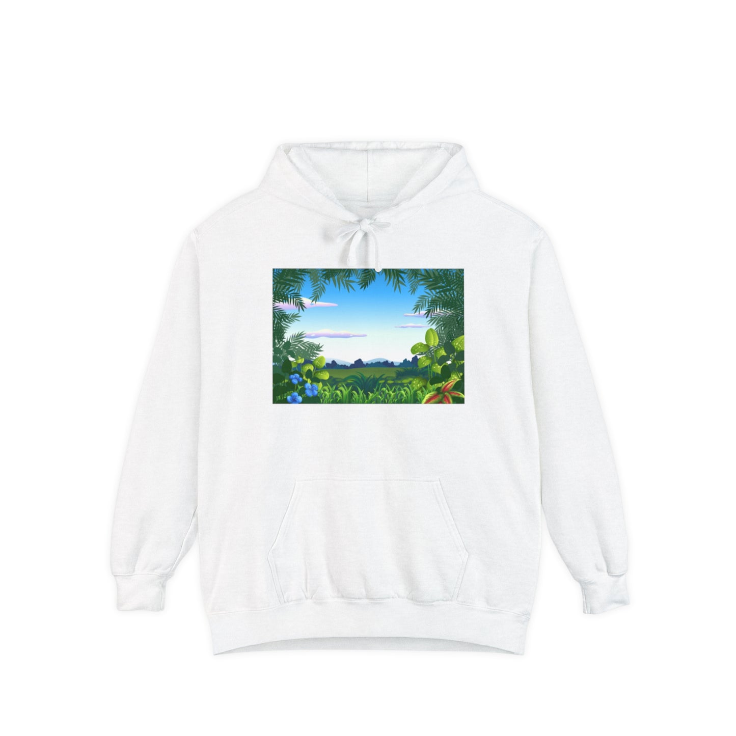 Tropical Grassland  Unisex Garment-Dyed Hoodie