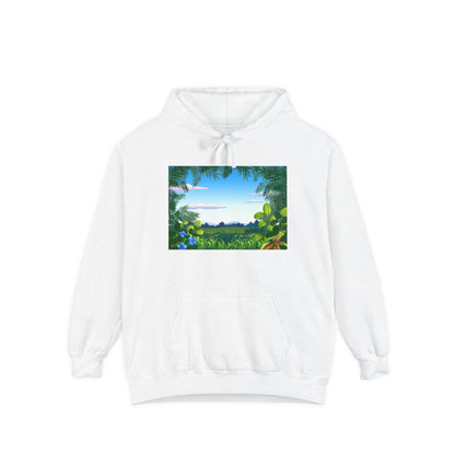 Tropical Grassland  Unisex Garment-Dyed Hoodie